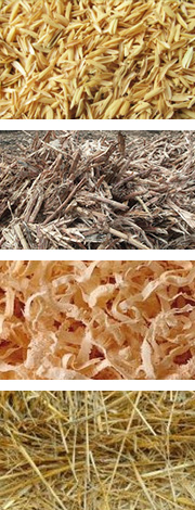 麦（mài）杆、稻杆、玉米秸秆、稻壳、花生壳和其它农作（zuò）物原料