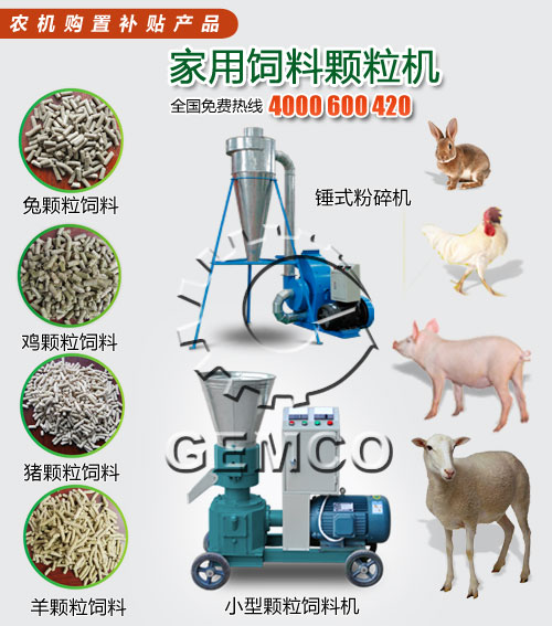 性價比高豬牛羊雞鴨兔鵝魚飼料（liào）顆粒機圖片